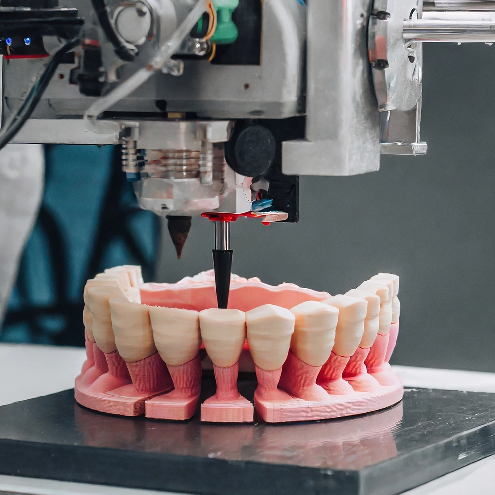 3D dental printer used for creating dental models or restorations.